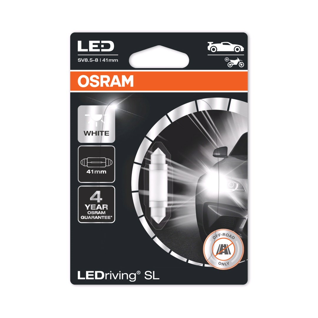 Osram Pinol lampa LED Retrofit 12V C5W 41m