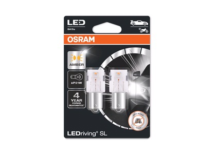 Pæresett LEDriving SL P21W Orange Osram