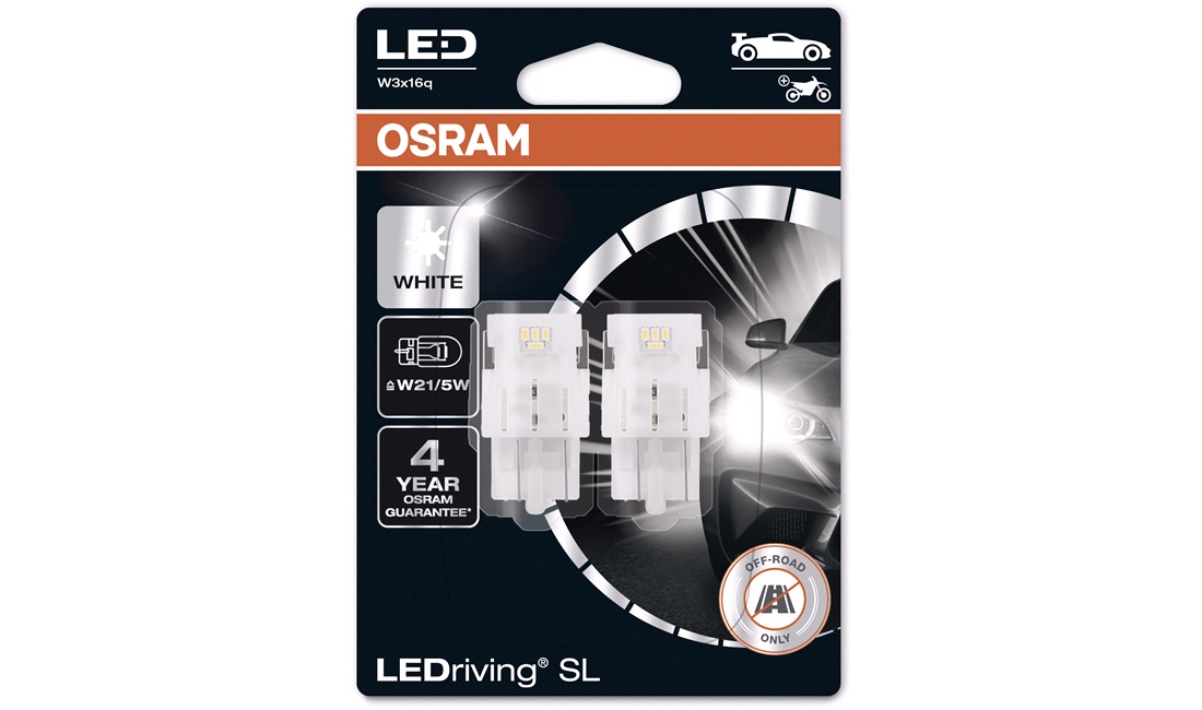  Pæresett LEDriving W21/5W White Osram 