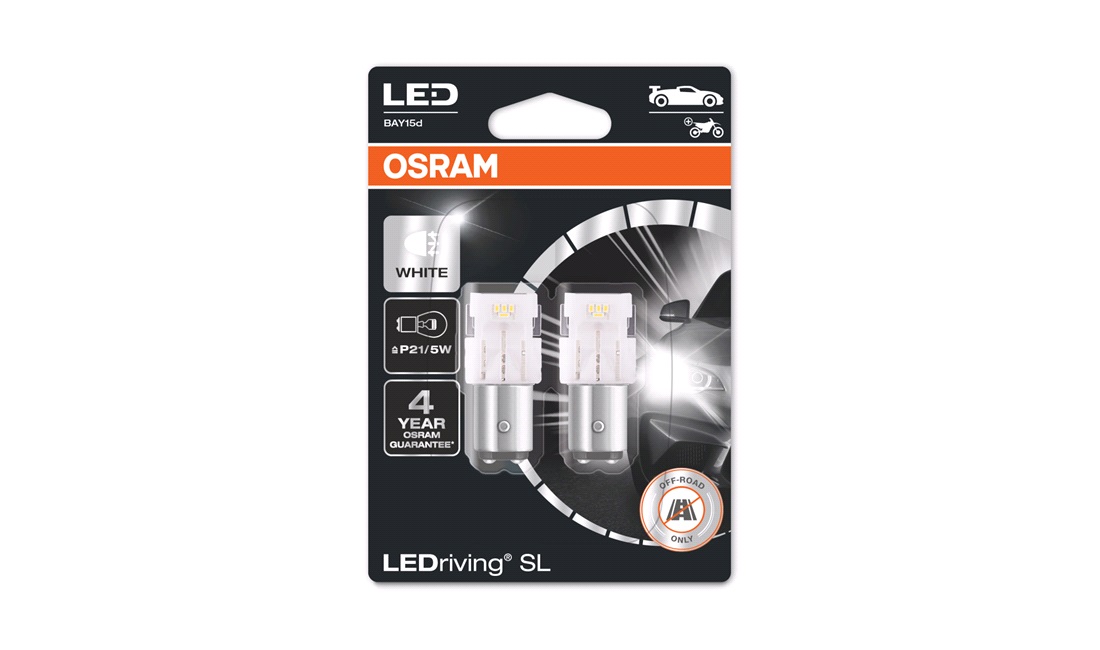  Pæresett LEDriving P21/5W White Osram