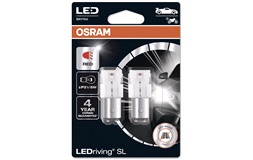 Pæresett LEDriving P21/5W Rød Osram