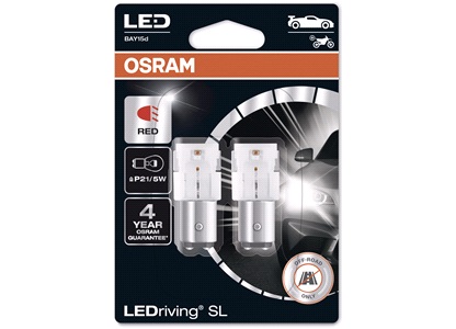 LEDriving lampset P21/5W Röd Osram  