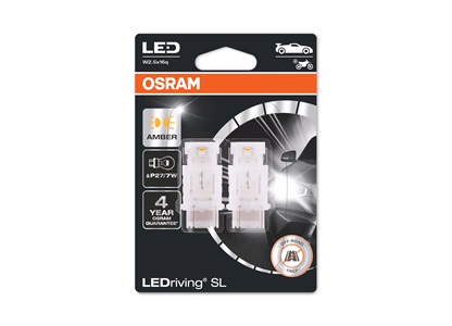 Pæresæt LED Retrofit P27/7W Orange Osram