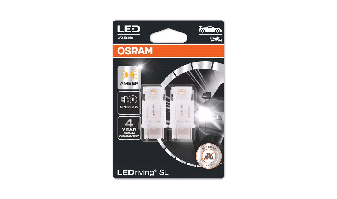  Pæresæt LED Retrofit P27/7W Orange Osram