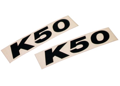 Klistermärkes-set, K50, svart