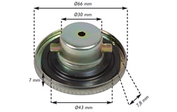 Tankdeksel, standard, K50