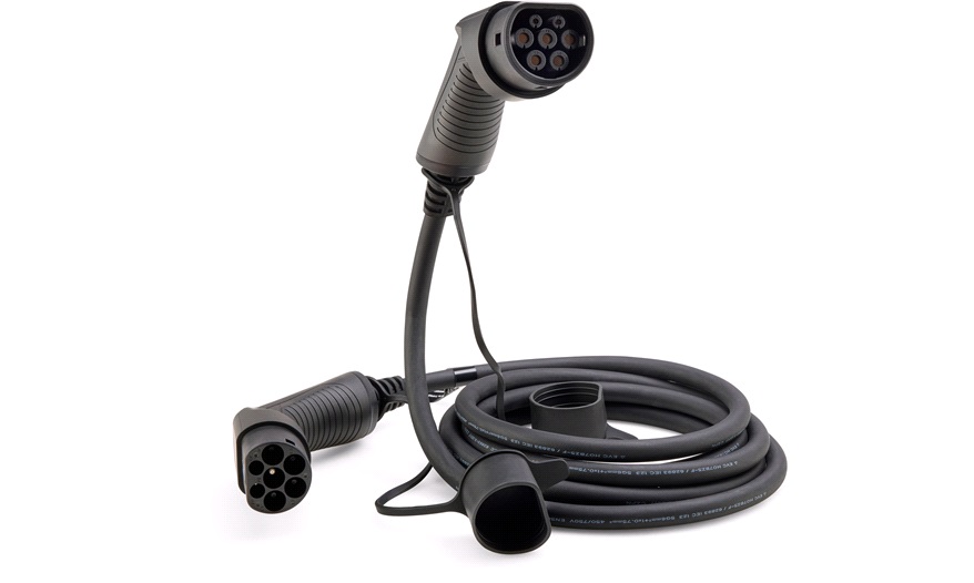 Ladekabel Type 2Type 2 32A 3 faser 5 M EV Ladekabel til bil Mode 2 thansen.no