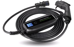 Lader til elbil Type 2 til CEE 16A LCD