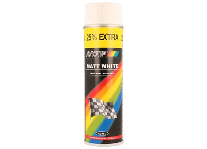 Spraymaling hvid mat acryl 500 ml