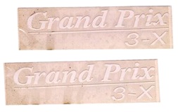 Klistermärken Grand Prix Vit