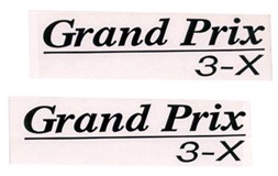 Klistermärkes-set Grand Prix Svart