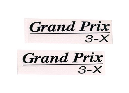 Klistermärkes-set Grand Prix Svart