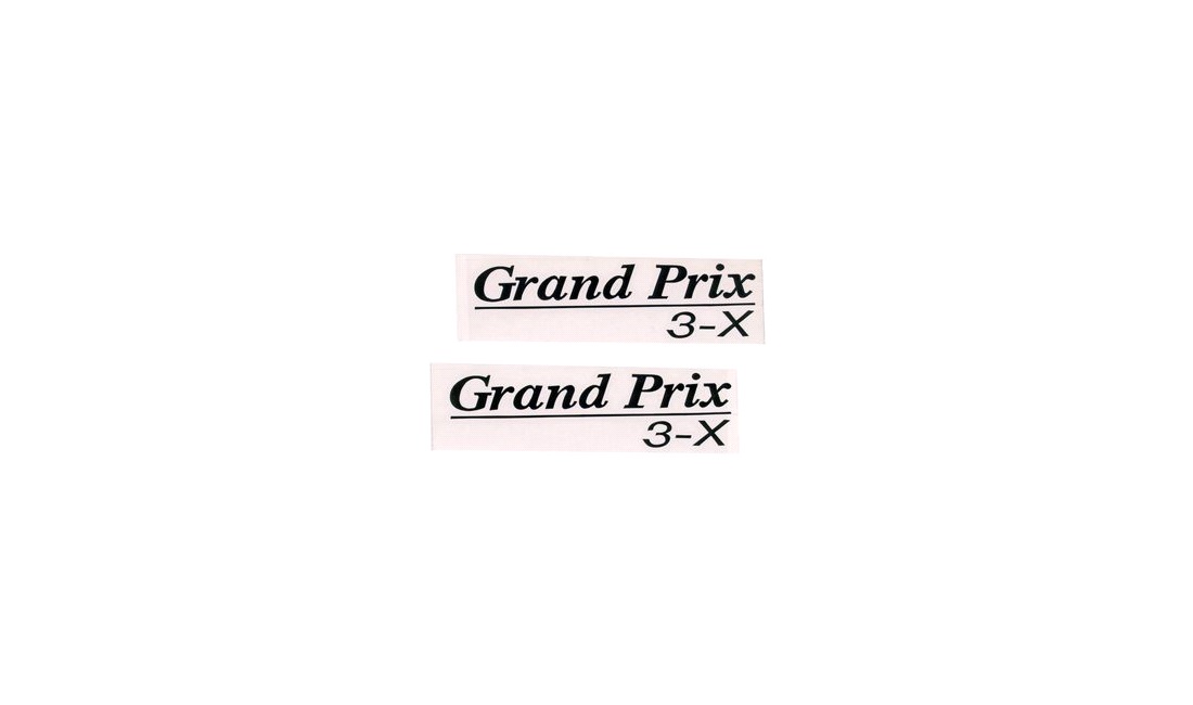  Klistermärkes-set Grand Prix Svart