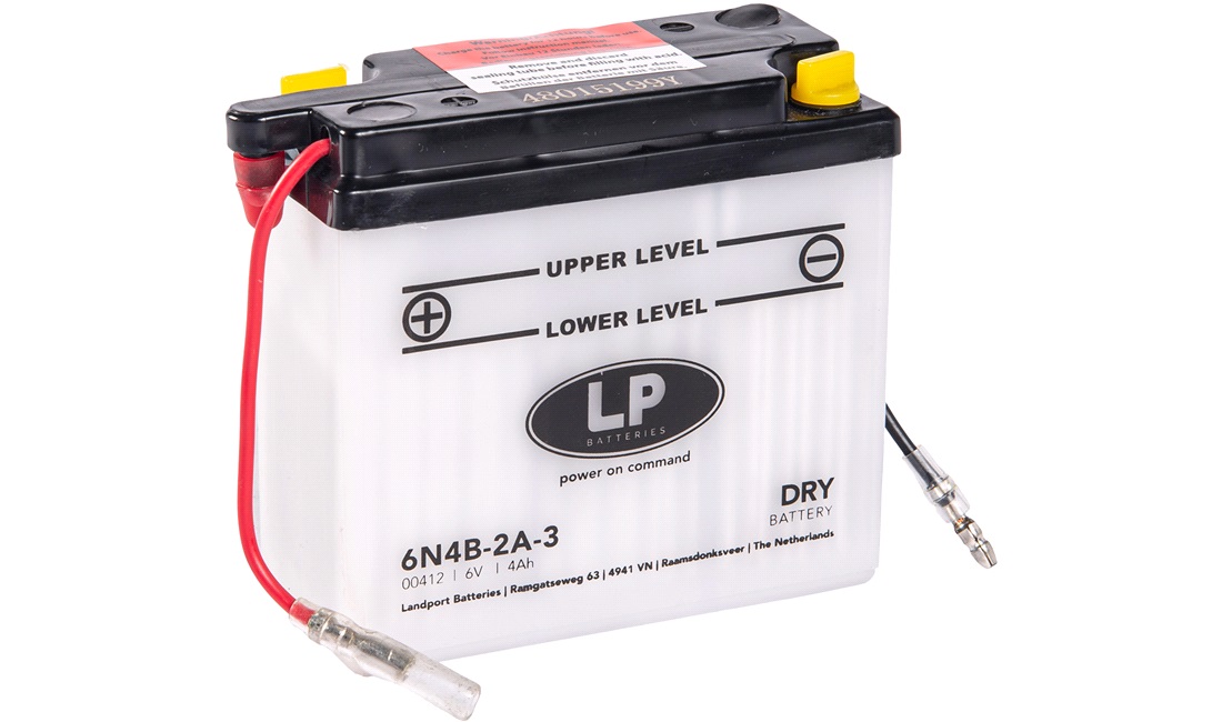  Batteri LP 6V-4Ah åben syre, TS125 78-80