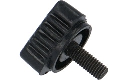 Fingerskrue, sort, 5x16, P+K