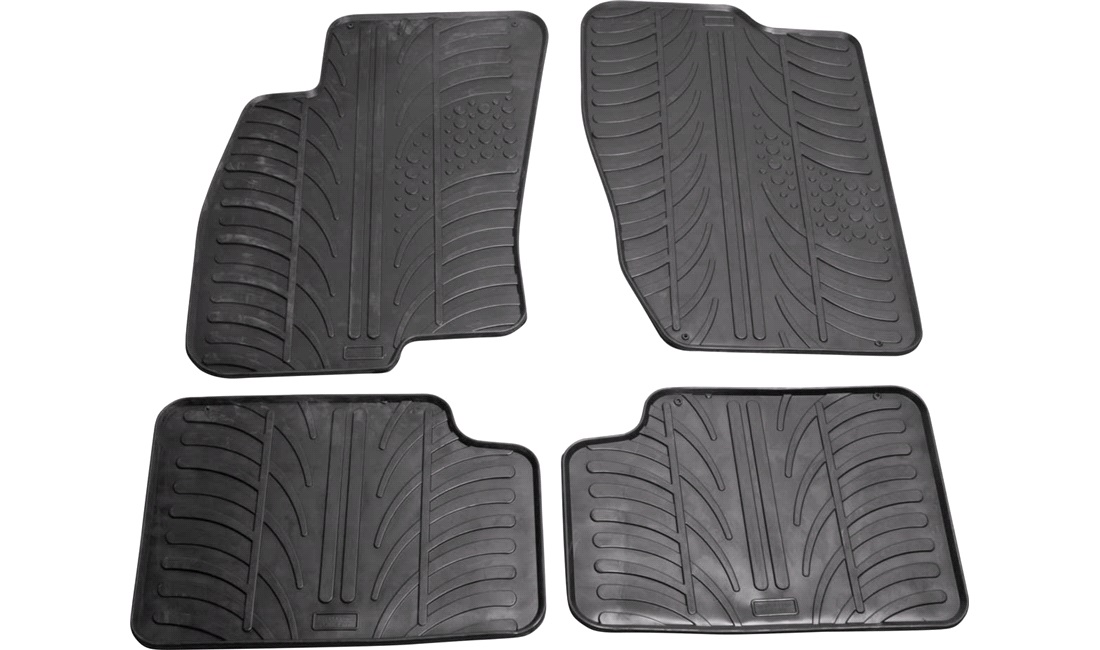 Set Tappetini Gomma Per Fiat Grande Punto, Punto Evo, Punto 12', Linea - Bordo Alto 15mm