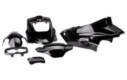 Sköld set 6 delar svart metall, Hot 50>