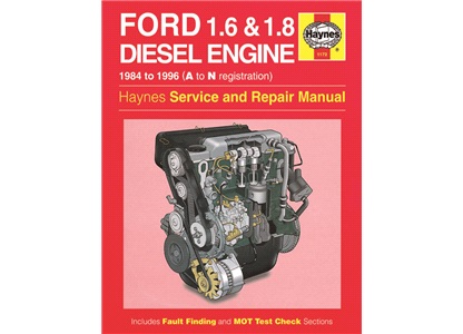 Rep.håndbog Ford 1,6D/1,8D motorer 84-96