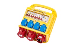 Byggestrømstavle 16A, 4 DK udtag  