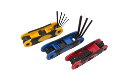 3 stk. sammenleggbare nøkkelsett