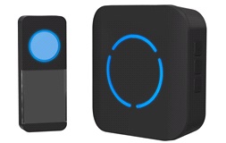 Dørklokke trådløs sort