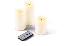 LED kubbelys med timer, 3-pakk