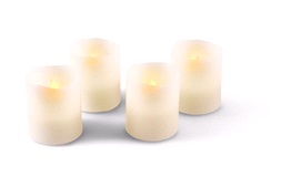 LED kubbelys med timer, 4-pakk