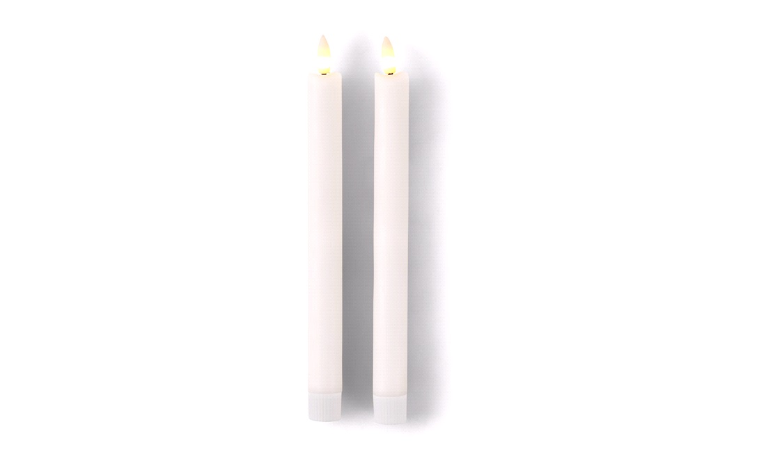 LED kronelys med timer 2 stk