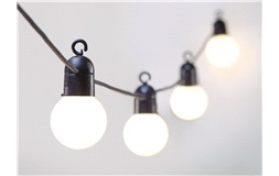Partylysk&aelig;de 20 LED-p&aelig;rer, warmhvid