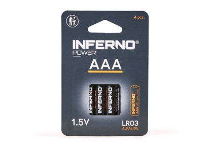 Alkaline batteri AAA 4-pk