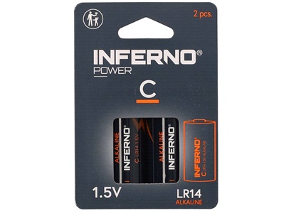 Alkaline batteri C 2-pak