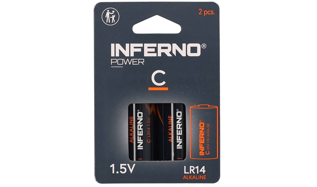  Alkaline batteri C 2-pak