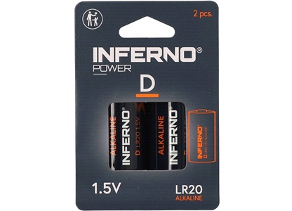 Alkaline batteri D 2-pak