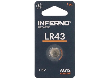 Alkaline knapcellebatteri LR43 / AG12