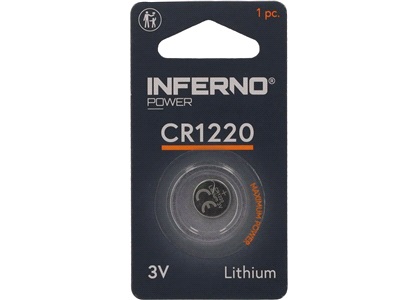 Lithium knapcellebatteri CR1220