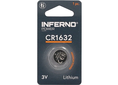 Lithium knapcellebatteri CR1632