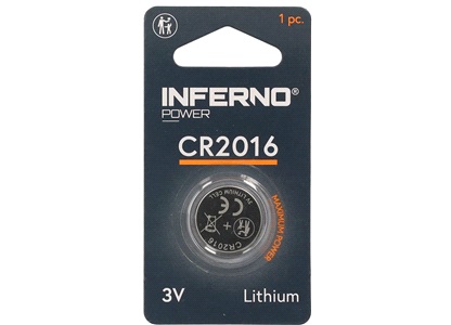 Lithium knapcellebatteri CR2016