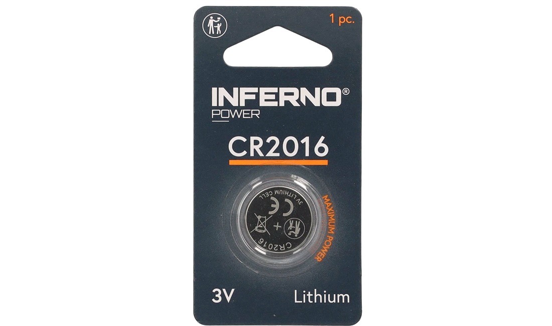  Lithium knapcellebatteri CR2016