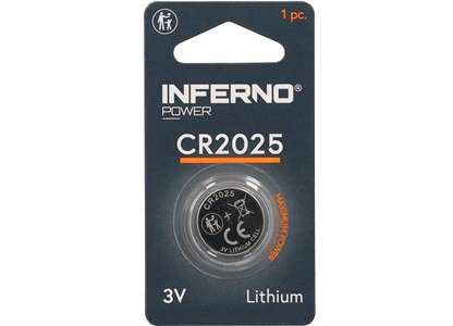 Lithium knapcellebatteri CR2025