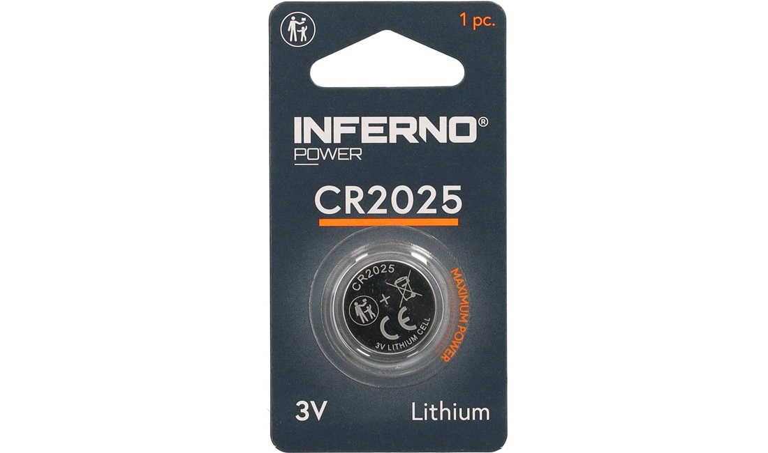  Lithium knapcellebatteri CR2025