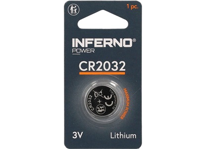 Lithium knapcellebatteri CR2032