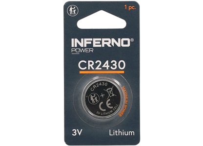 Lithium knapcellebatteri CR2430