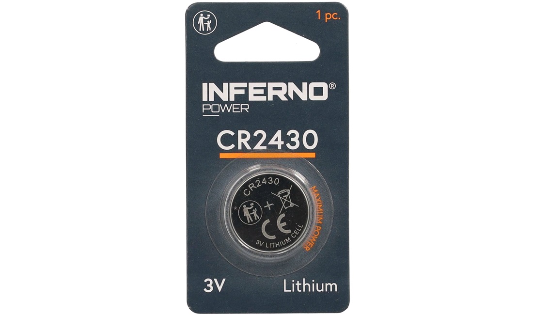  Lithium knapcellebatteri CR2430