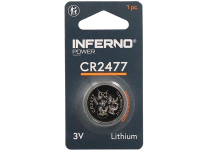 Lithium knapcellebatteri CR2477