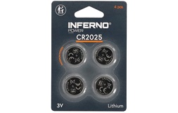 Lithium knapcellebatteri CR2025 4-pak