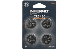 Lithium knapcellebatteri CR2450 4-pak