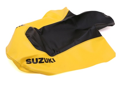 Sædebetræk, sort/gul, Suzuki SMX