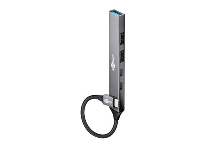 USB-hub 5 porte, USB-C til USB-A/C