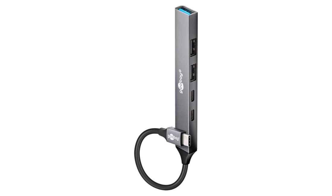  USB-hub 5 porte, USB-C til USB-A/C
