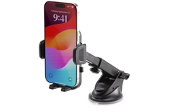 Mobilholder med arm og sugekop